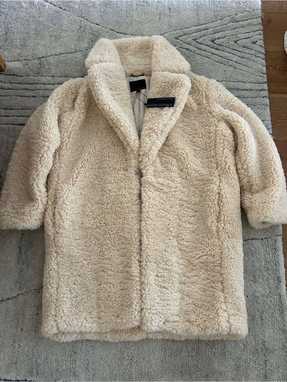 Banana Republic Soft Cream Teddy Jacket